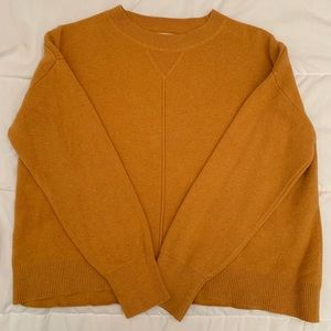 mustard yellow sweater